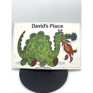 Moppet Mats 1975 Davids Placemat Made In The USA Turtle Colorful 70s